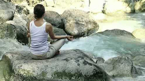 water, meditate, zen, splash, river