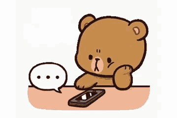 Milk, Mocha, Milk And Mocha Bears, bored, wait, waiting, Left On Read