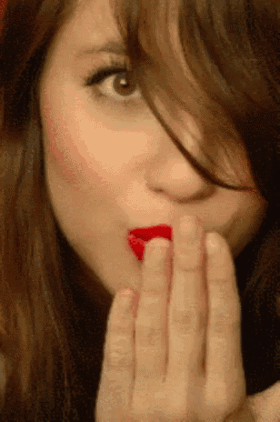 flying, kiss, girl, woman, selfie