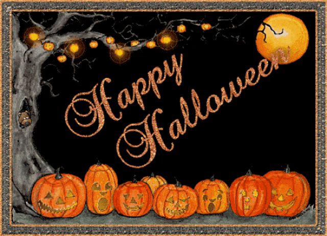Happy Halloween, pumpkins, Trick Or Treat