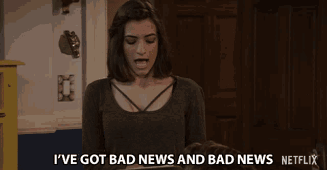 Bad News, Not Good, news, Terrible News, misfortune, Soni Bringas, Ramona Gibbler, Fuller House, netflix