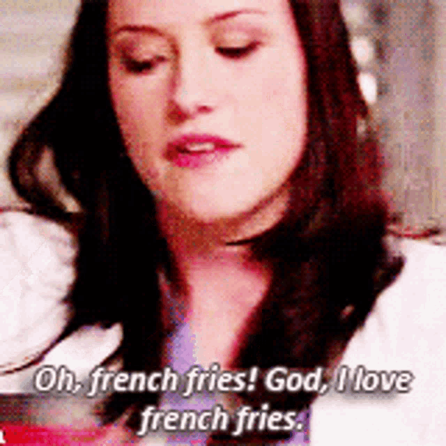 Greys Anatomy, Lexie Grey, Oh French Fries, God I Love French Fries, I Love French Fries, fries, French Fries, National French Fries Day, National French Fry Day, Chyler Leigh