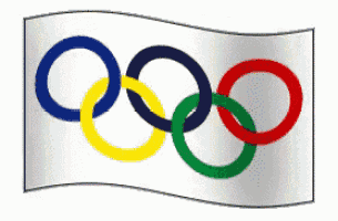 waving olympics, flag
