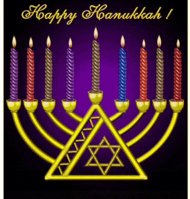 Happy Hanukkah, Chanukah, candles