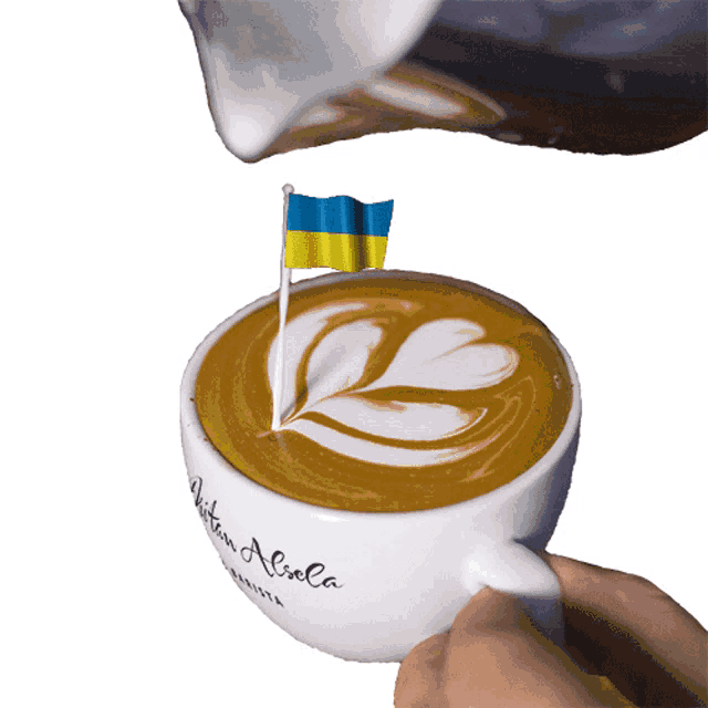 Ukraine, Kiev, Happy Independence Day Ukraine, Independence Day In Ukraine, Independence Of Ukraine, Coffee In Ukraine, Flag Of Ukraine, dritan, dritanalsela, coffee, barista, Latte Art, Coffee Time, Coffee Lovers, dusseldorf, düsseldorf, duesseldorf, Coffee Break