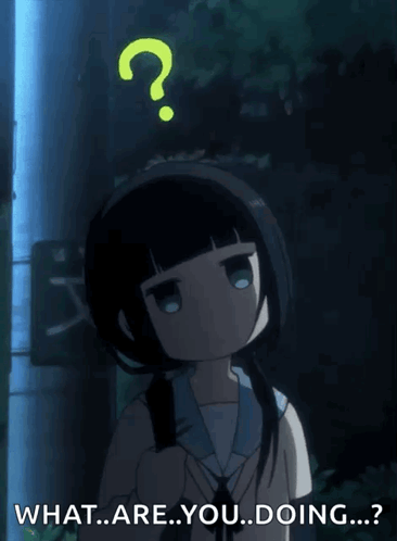 anime, confused, huh, what, Question Mark