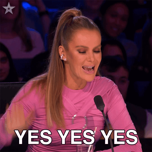 yes yes yes, amanda holden, britain's got talent, i want it, of course, for sure, bgt, fremantle