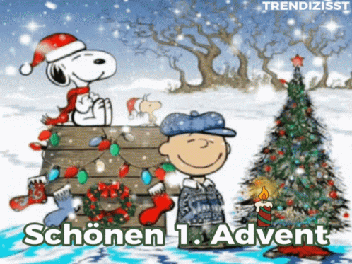 advent, snoopy, Erster Advent, peanuts, weihnachten, adventszeit, trendizisst, 1ter Advent