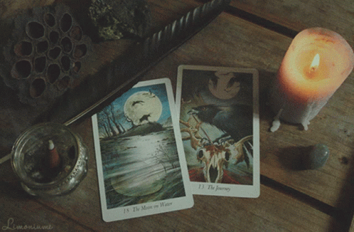 Tarot, mystery, cards, card, candle, smoke